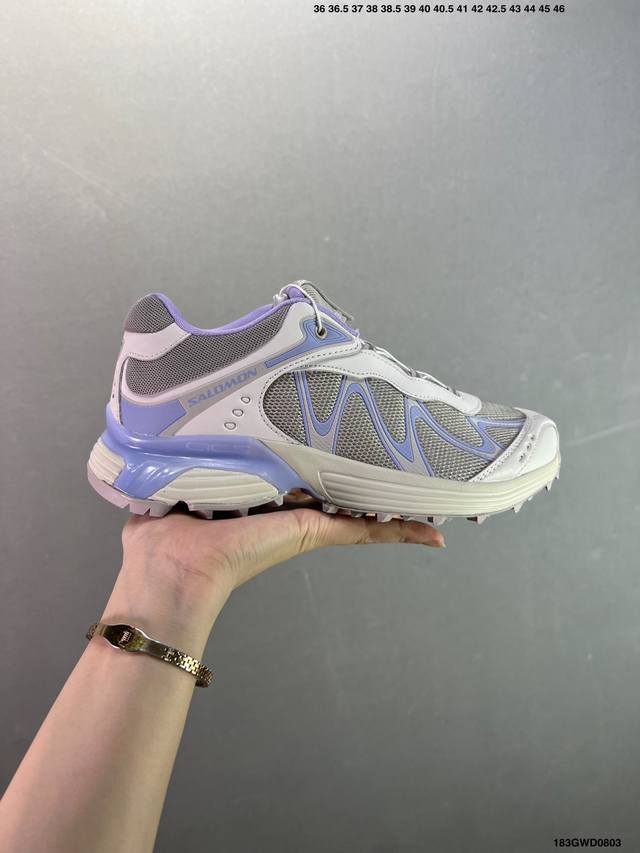 公司级Salomon Xa Pro Xt-6 Expanse萨洛蒙户外越野跑鞋 鞋面采用Sensifit贴合技术 全方位贴合包裹脚型 鞋跟部鞋底牵引设计 提供强