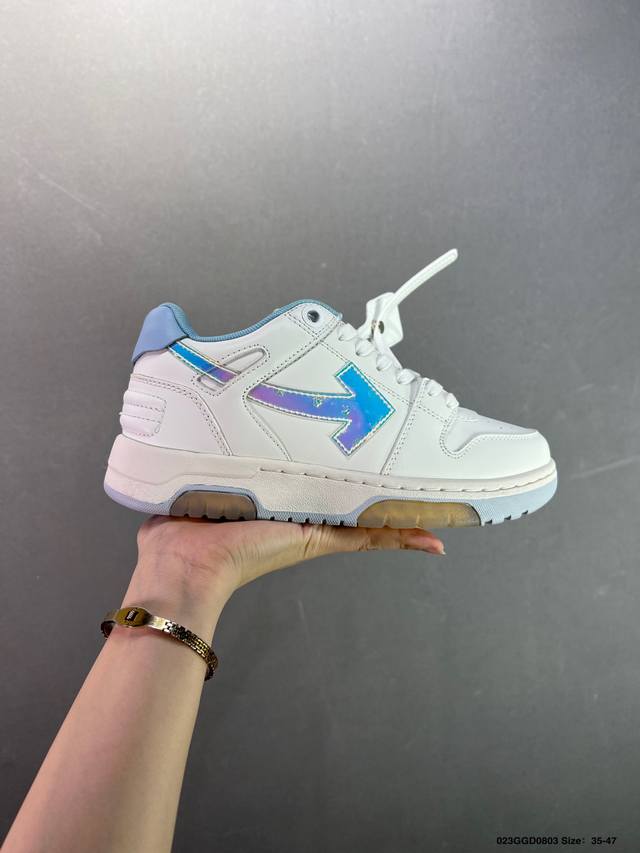 公司级Off-White 新款圆头系带低帮运动小白鞋跑步鞋多色拼色运动休闲鞋 尺码:36-45 Ld:023Ggd0803
