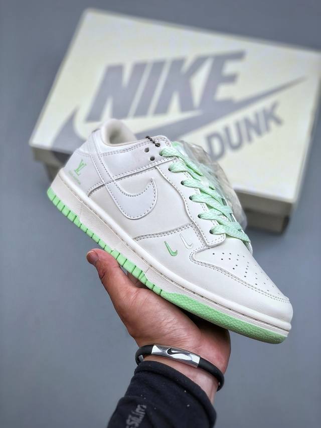 福利特价 P版 Nk Sb Dunk Low Lv联名-双勾荧光绿 周年高端定制 低帮休闲板鞋 Xx2025-321 #定制鞋盒 大厂纯原品质出货 超高清洁度