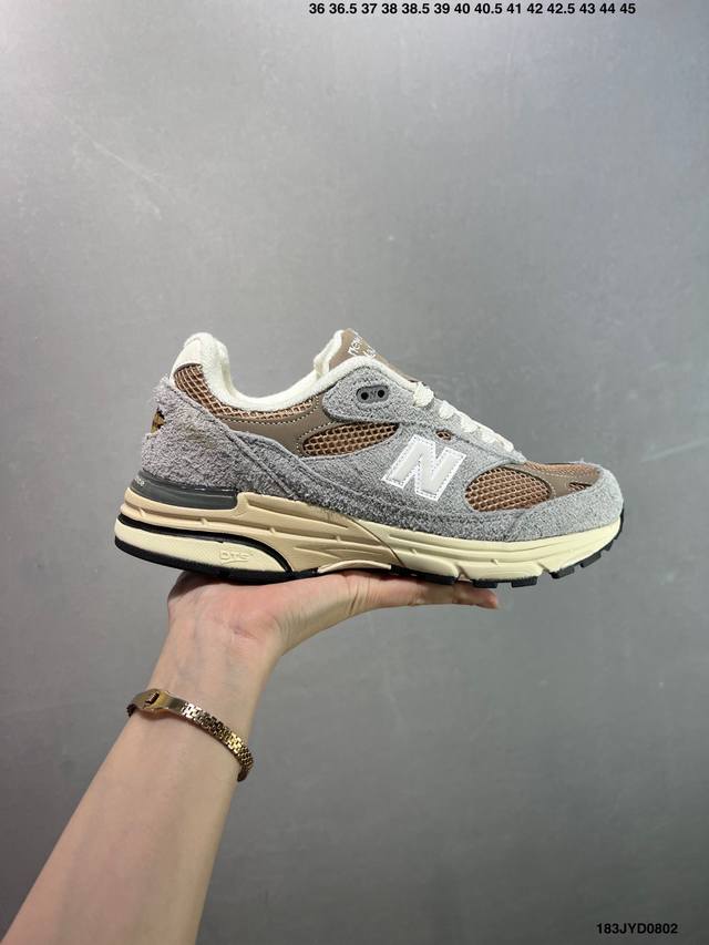 公司级New Balance新百伦Nb Made In Usa Mr993系列美产血统经典复古休闲运动百搭老爹跑步鞋 采用台产猪巴革及透气网眼材质 6层组合底模