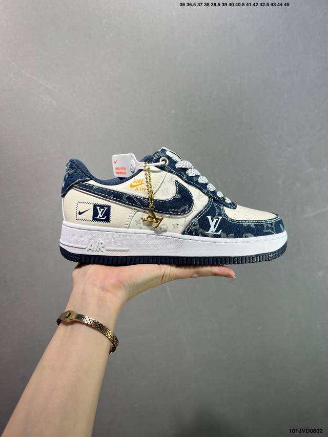 公司级Nike Air Force 1 Low By You 原楦头原纸板 打造纯正空军版型 专注外贸渠道 全掌内置蜂窝气垫 原盒配件 原厂中底钢印、拉帮完美