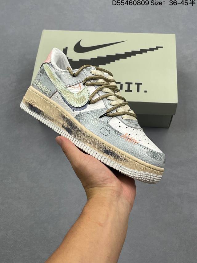 公司级Nike Air Force 1 ‘07 Low 空军一号 低帮 运动鞋 休闲鞋 折边针车 工艺难度大 原楦头原纸板 原装鞋盒 定制五金配件 内置全掌气垫