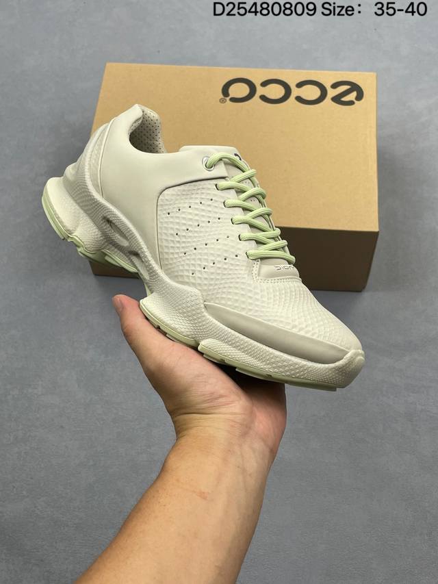 公司级Ecco爱步 Biom C-Trail系列 牛皮 圆头厚底系带 低帮 徒步鞋 货号:803393 61237 尺码:35-40 Id:D25480809