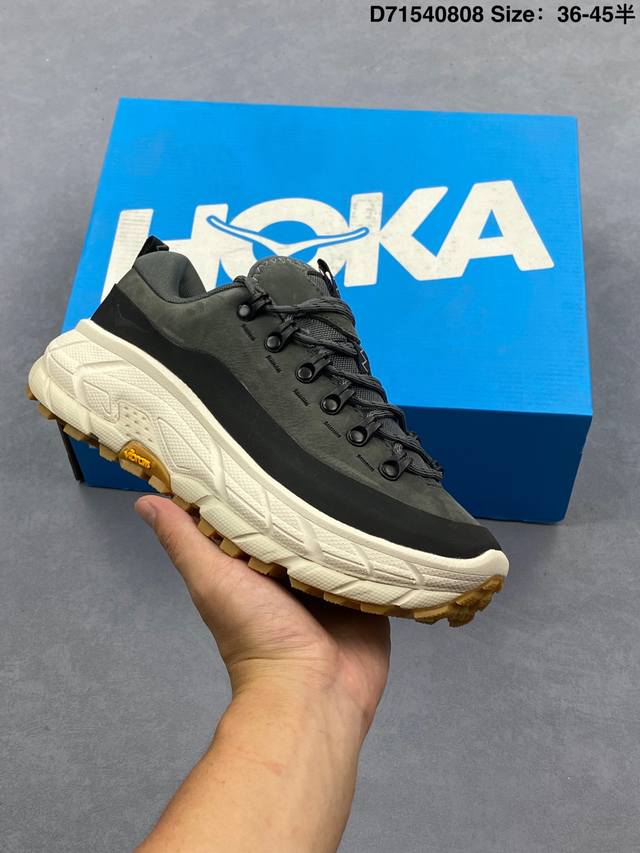 公司级Hoka One One Tor Summit 休闲美观 低帮跑步鞋 原装轻量化材料 Fresh Foam超轻量中底 全部用料过3C认证 滚动平衡科技减少