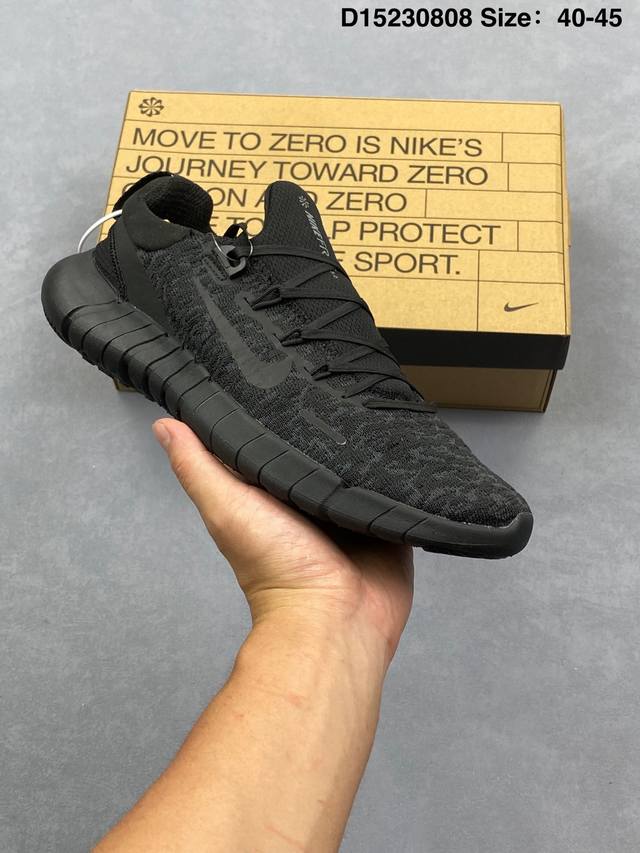 赤足跑步鞋系列 Nike 耐克赤足跑步鞋 货号：Cz1884-001 尺码：如图 Id:D15230808 耐克Nike Free Run5.0 赤足轻跑鞋 质