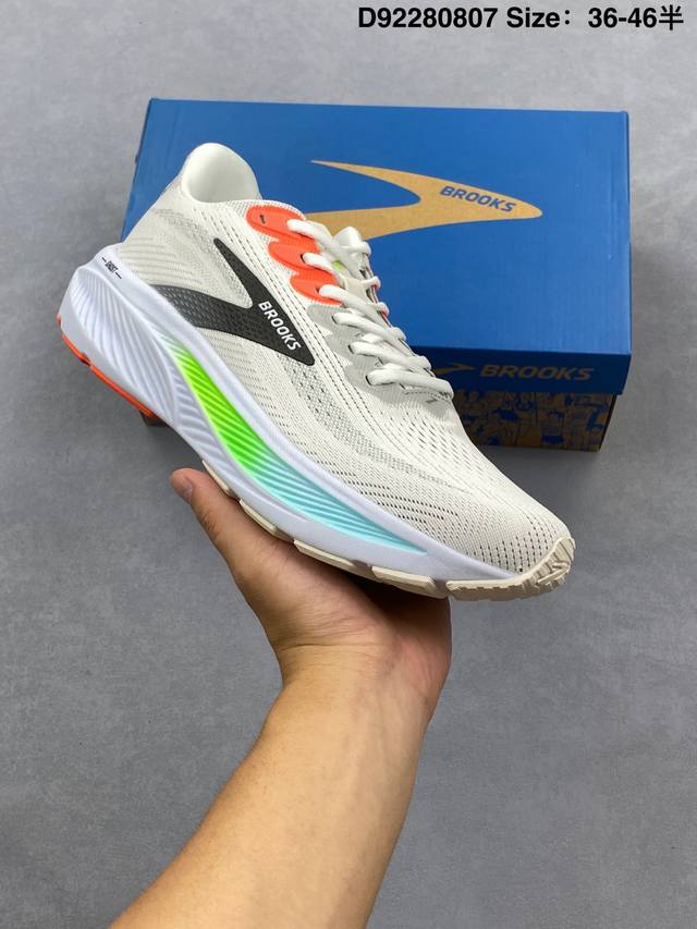 公司级Brooks 布鲁克斯 Adrenaline Gts 17 超弹轻盈跑步鞋 实拍首发 低帮透气缓震支撑休闲运动慢跑鞋 采用改进工程空气网眼组合热熔工艺 鞋