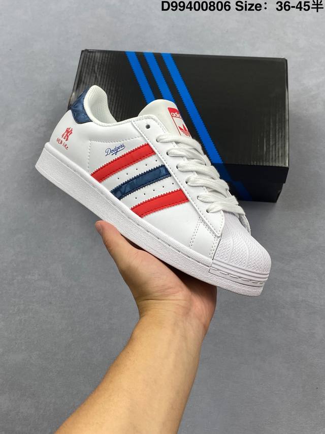 阿迪达斯Adidas三叶草 Originals Superstar贝壳头’Diy’系列低帮经典百搭休闲运动板鞋 原装头层材料 用料绝不含糊 独家版型蒸餾加工帶來