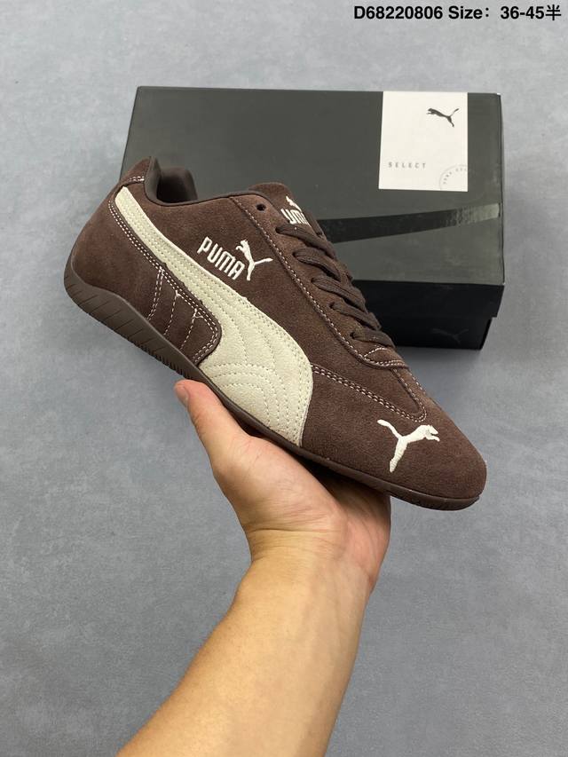 Puma Speedcet Og 彪马低帮复古运动休闲赛车跑鞋 以趣味十足又前卫复古的设计引领潮流，将赛道精神融入街头时尚，开启前卫竞速之旅。融入经典配色，主打