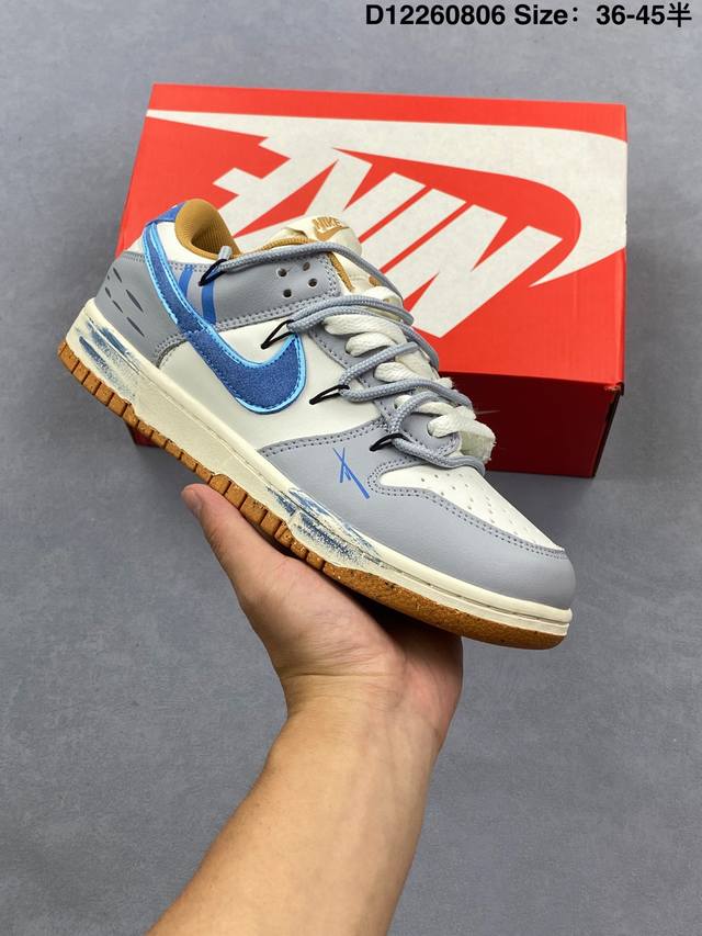耐克Nike Sb Dunk Low 扣篮系列 复古低帮休闲运动滑板板鞋。采用脚感柔软舒适Zoomair气垫，有效吸收滑板等极限运动在落地时带来的冲击力，为街头