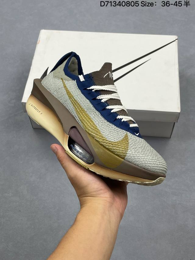 Nk Air Zoom Alphafly Next% 3 全新马拉松超级跑鞋 Fd8356-100 有史以来最轻盈、测试次数最多的Nk Alphafly 经过精