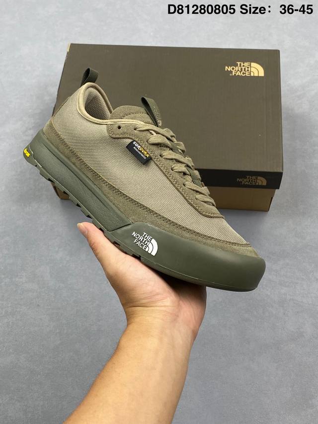 北面The North Face Glenclyffe 面料采用进口磨砂牛皮 公司级版本 鞋底采用Vibram黄金大底 专门为鞋底设计的橡胶以出色的耐磨性 良好