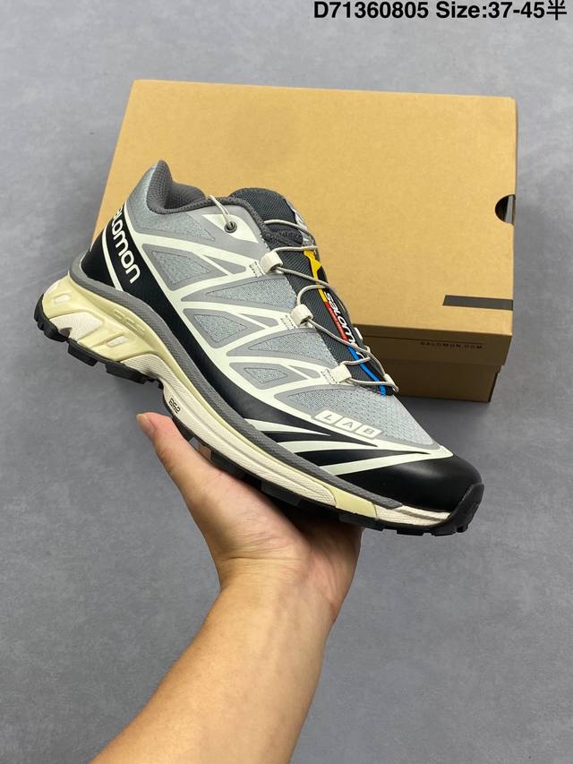 Lg版本萨洛蒙 Salomon Xt-Quest Adv 探索者系列 潮流越野机能户外休闲运动跑步鞋 采用透气网布与防护皮革组合鞋面材质 牛角扣系带开合 欧索莱