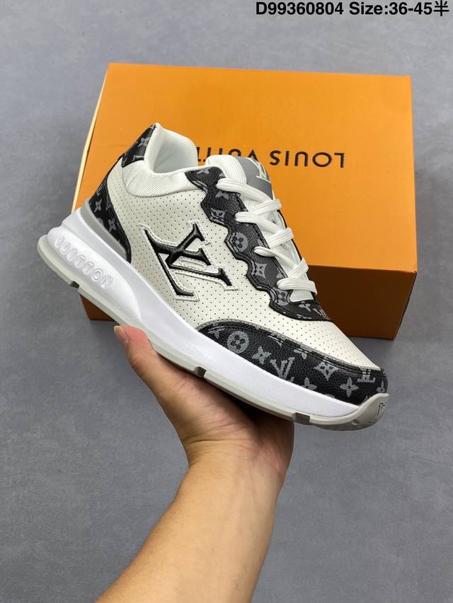 全新Lv联名Louis Vuitton Trainer Sneaker Low休闲运动文化百搭板鞋 尺码:36～45半 Id:D99360804