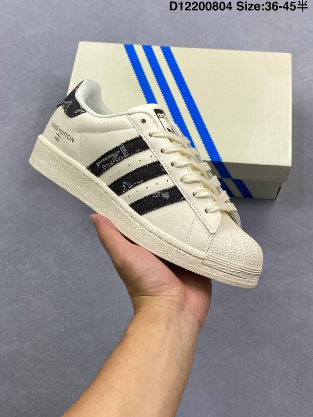 真标阿迪达斯Adidas Originals Superstar防滑耐磨轻便透气 低帮 贝壳头板鞋 货号 If7905 Size：36 36.5 37 38 3