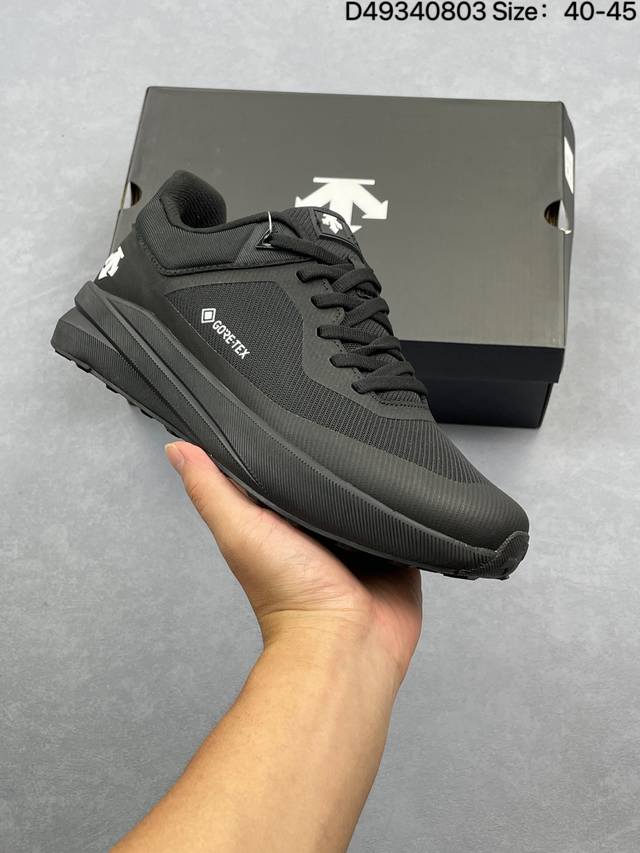 公司级迪桑特Descente Boa Dualis都市通勤 Gore-Tex 时尚舒适 防滑耐磨 时尚休闲运动覆盖防水男子越野跑鞋 官方同步上架 适合技术路线单