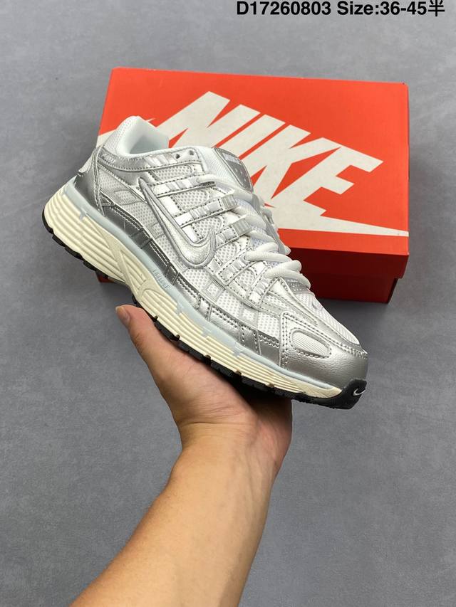 耐克Nike W P-6000 逐太梦空列系复老古爹风休闲动运舒跑适鞋 货号: Bv1021 106 层次鲜明线条设计 摆脱厚重外形 超轻鞋身 细节随意对比 货