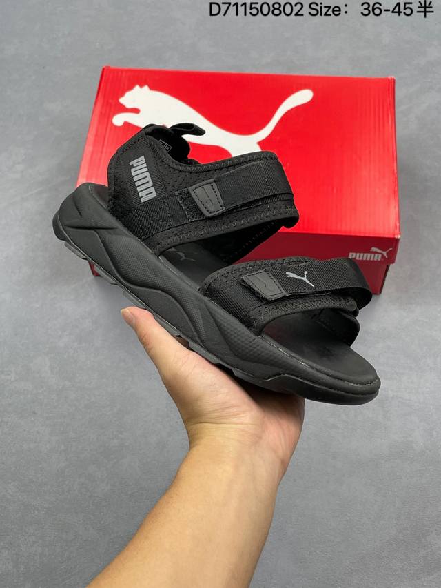 Puma 彪马 #采用尼龙织带条魔术贴调节设计#发泡轻量缓震Eva中底及耐磨防滑橡胶外底男女神宣美同款，夏日新品Puma 彪马 Rs-Sandal Lri 百搭