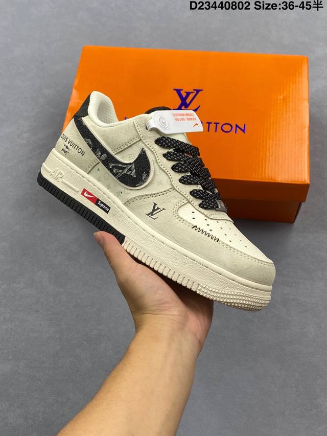 耐克Nike Air Force 1 Low 空军一号低帮百搭休闲运动板鞋 柔软、弹性十足的缓震性能和出色的中底设计，横跨复古与现代的外型结合，造就出风靡全球三