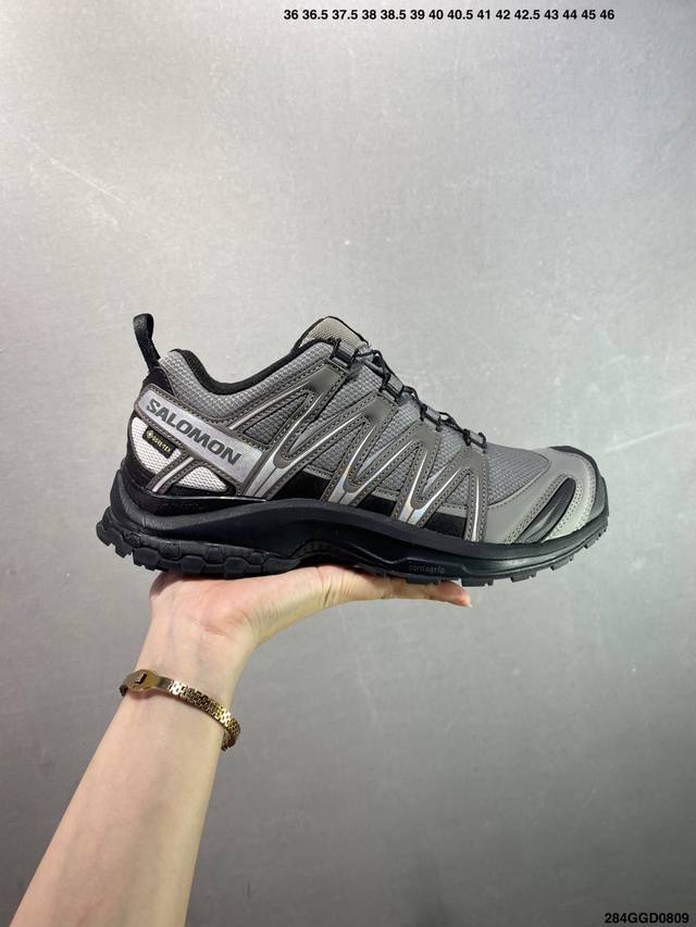 公司级法国户外品牌-萨洛蒙 Salomon Xa Pro 3D Suede 探索者系列 公司级版本 潮流越野机能户外休闲运动跑步鞋 采用透气网布与防护皮革组合鞋