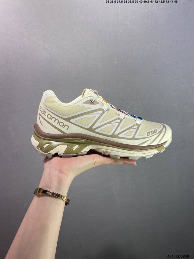 公司级Salomon Xa Pro Xt-6 Expanse萨洛蒙户外越野跑鞋 鞋面采用Sensifit贴合技术 全方位贴合包裹脚型 鞋跟部鞋底牵引设计 提供强