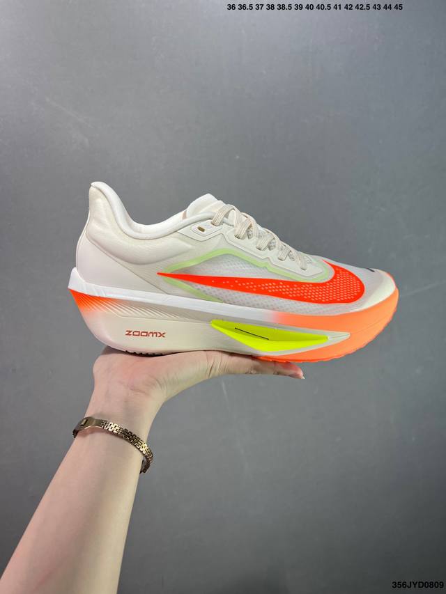 公司级Nk Zoomx Invincible Run Flyknit Fk6 Zoom Fly 6轻量飞织低帮休闲运动慢跑鞋 此鞋专为长跑运动员而生 是为5至1