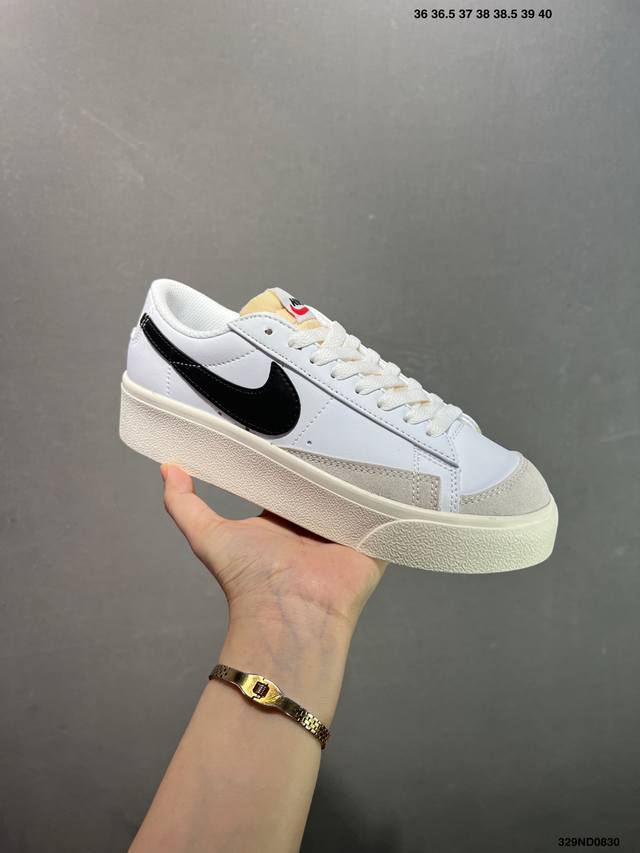 耐克Nike Wmns Blazer Low Lx 开拓者 低帮百搭休闲运动板鞋 货号Dj0292 尺码：36 36.5 37 38 38.5 39 40 40