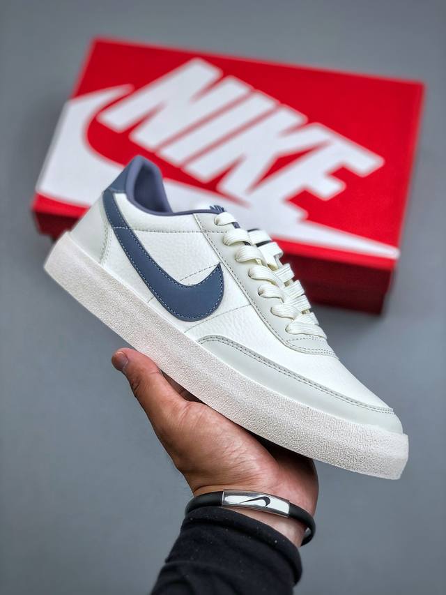 Nike Killshot 2 Ltr Prm 白蓝此款以简约大方的造型设计，给人以随性休闲的时尚格调，穿着舒适轻便，运动灵活自如，满足日常个性穿搭。货号：Hq