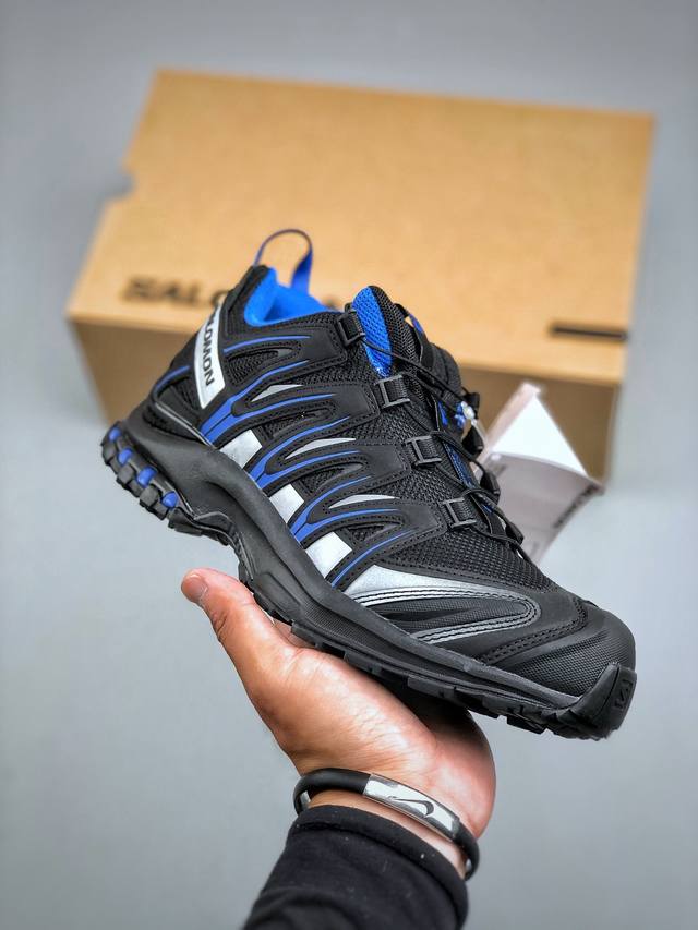 Salomon Xa Pro 3D Suede 萨洛蒙户外越野跑鞋 鞋面采用Sensifit贴合技术 全方位贴合包裹脚型 鞋跟部鞋底牵引设计 提供强大的抓地性能