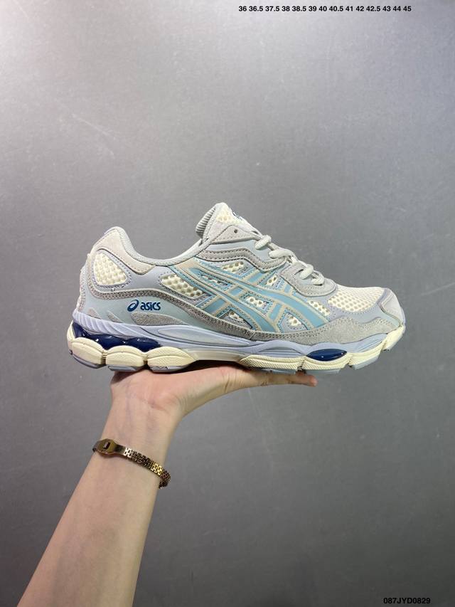 公司级Asics 亚瑟士Gel-Nyc 透气网眼鞋面配合部分合成革材质 采用全新Ahar+橡胶材质 更加耐磨 货号:1201A789-020 尺码:36～45