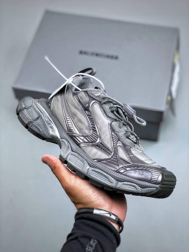Xa版 Balenciaga Phantom Sneaker 3Xl 官方同步 巴黎世家十代 潮流跑鞋 全套原纸板楦头开发 最原汁原味的灵魂版型 全鞋荧光划线卡