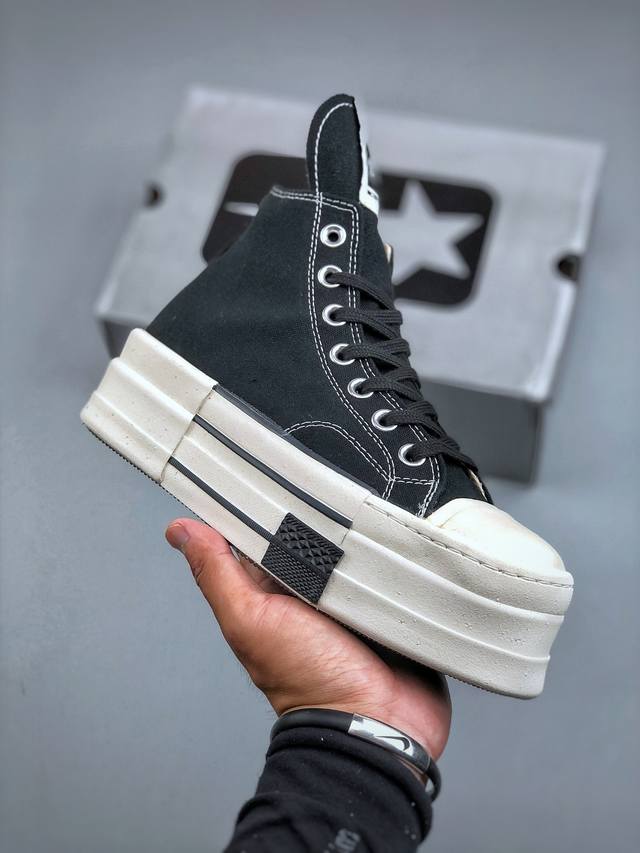 Converse Xrick Owens奥利奥新联名 大胆先锋的“双层”鞋底，一步增高融入先锋气质的线条美学解锁经典重塑“新高度” 双倍大胆设计打破常规，搭配标