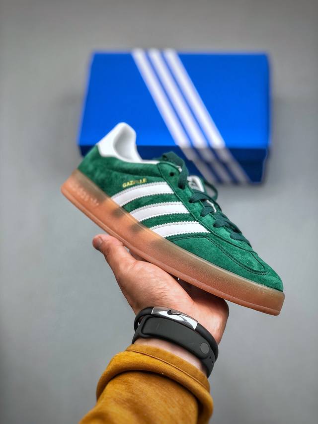 开学季特价 原300 Ad Originals Gazelle Indoor Ig1596 三叶草复古休闲防滑耐磨低帮板鞋 #原厂原数据版型 皮料切割干净无任何