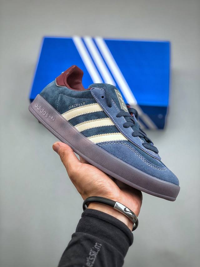 开学季特价 原300 Ad Originals Gazelle Indoor Id 8 三叶草复古休闲防滑耐磨低帮板鞋 #原厂原数据版型 皮料切割干净无任何毛边