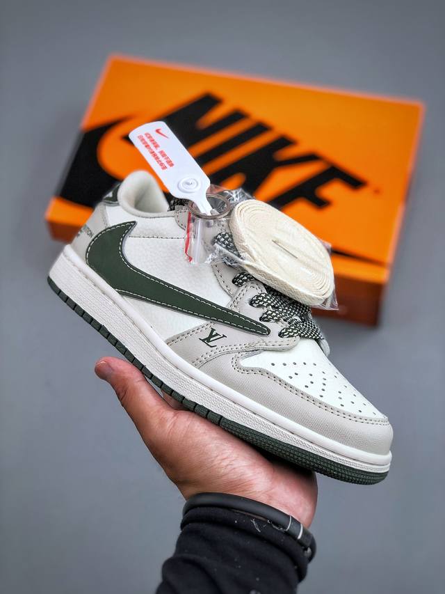 C Nike Air Jordan 1 Low Og Sp Aj1 乔1联名款 低帮文化休闲板鞋 Xx3168-212 #多方联名合作融合了Travis Sco
