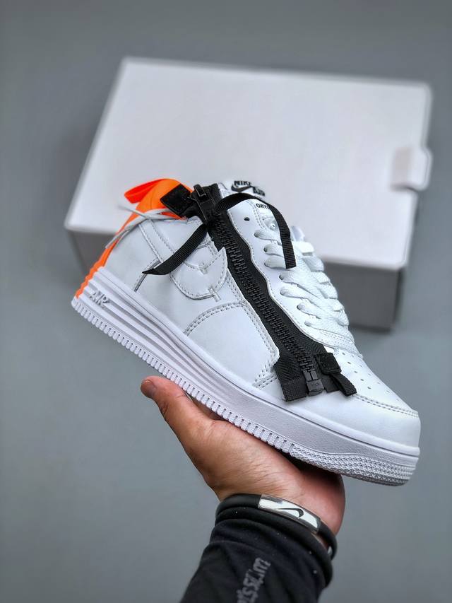 Acronym X Nike Lunar Force 1联名款拉链 原楦头原纸板 打造纯正低帮空军版型专注外贸渠道 全掌内置蜂窝气垫 原盒配件 原厂中底钢印、拉