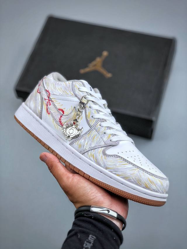 Nike Air Jordan 1 Low Se Aj1 乔1“Diy” 耐克 低帮文化篮球鞋 完美品质出货 细节如图所示 鞋面切割工整 冲孔整齐干净 中底拉帮