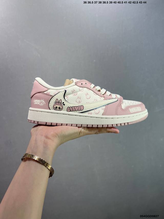 公司级Aj1倒勾Travis Scott X Air Jordan 1 ” Reverse Mocha “ Aj1乔1 Ts 闪电 联名倒钩 低帮文化篮球鞋 货