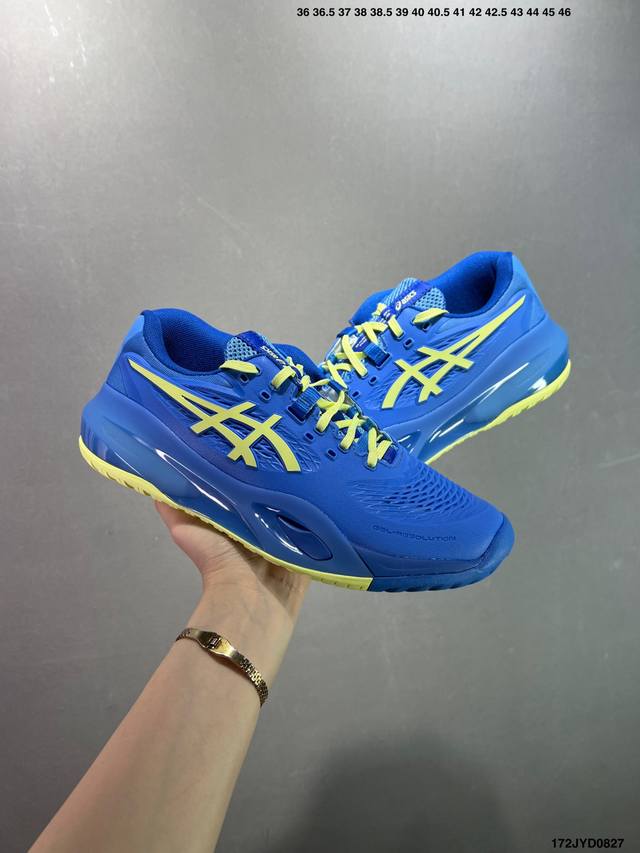 公司级Asics Gel-Resolution X 亚瑟士运动休闲透气专业跑鞋 轻量舒适透气材质 全滴塑鞋面 中底3D可视Gel缓震胶效果 升级Flytefoa