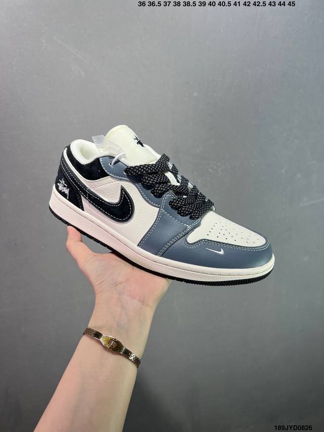 公司级Nike Air Jordan 1 Low 定制配色 定制Aj联名-高端定制 低帮复古文化板鞋 #定制鞋盒 大厂纯原品质出货 超高清洁度 皮料切割干净无任