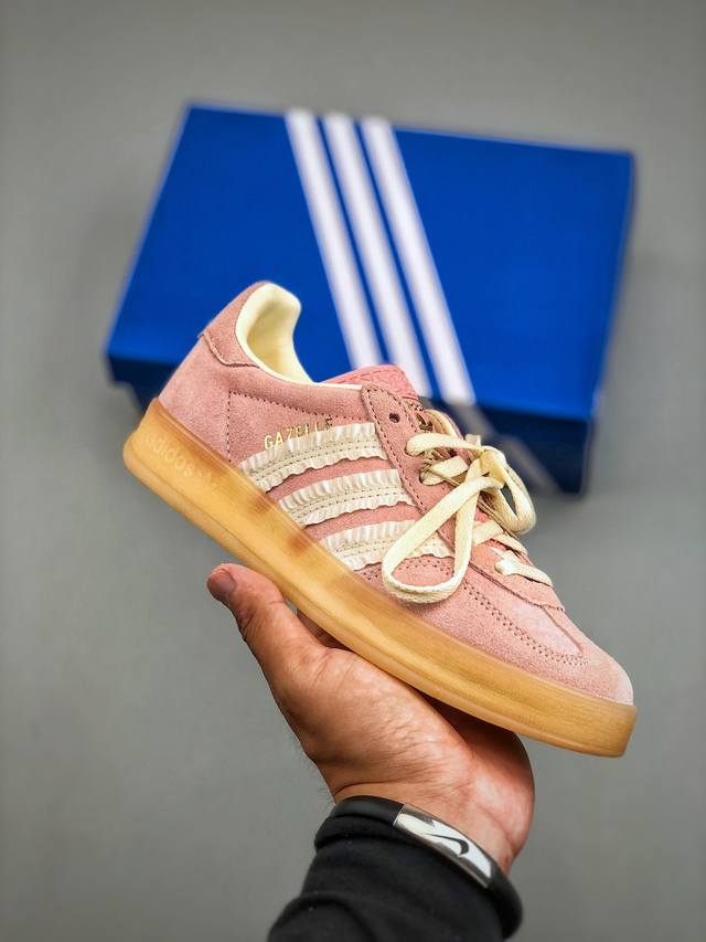 Adidas Originals Gazelle Indoor W 三叶草休闲防滑耐磨低帮板鞋 Js1413 尺码：36-44 半