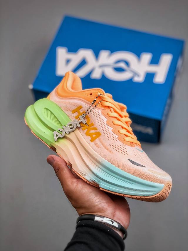Hoka W Bondi 9超轻厚底轻量跑步鞋市售最高品质 原版开发 正确后跟细节 区别市面通货版本 1162012 Fstp 尺码：36-46 半