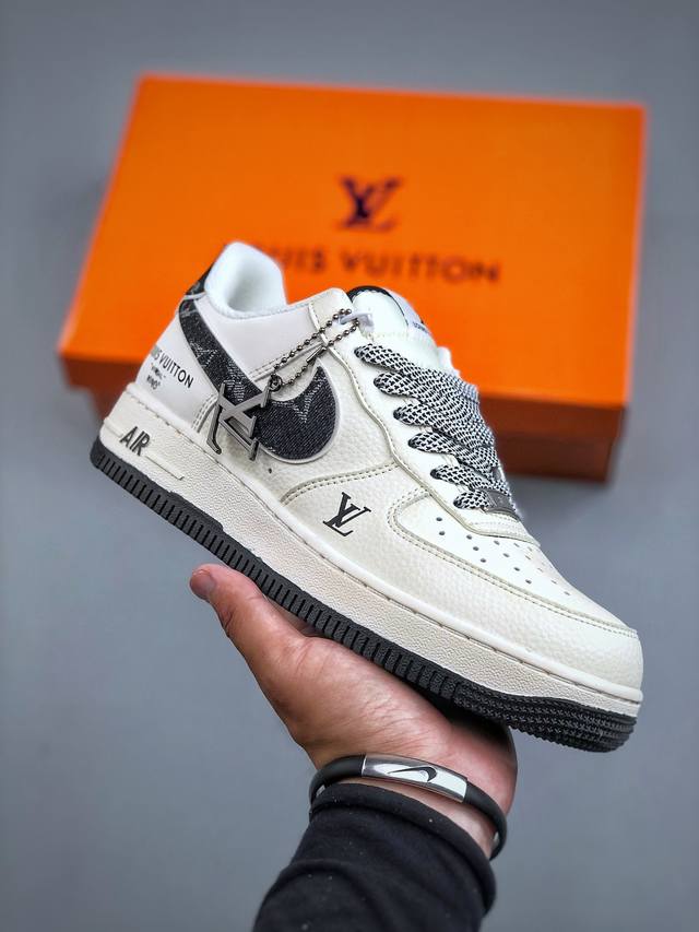 P版 Nike Air Force 1‘07 Lv联名 原楦头原纸板 打造纯正低帮空军版型专注外贸渠道 全掌内置蜂窝气垫 原盒配件 原厂中底钢印、拉帮完美 货号