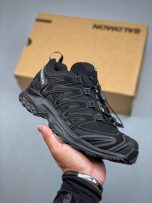 Salomon Xa Pro 3D 萨洛蒙户外越野跑鞋 491274 24 #鞋面采用Sensifit贴合技术 全方位贴合包裹脚型 鞋跟部鞋底牵引设计 提供强大