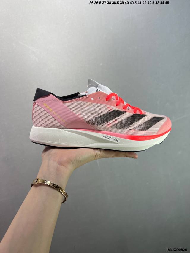 公司级阿迪达斯 Adidas Adizero Takumi 10 M透明蝉翼网面透气休闲运动跑鞋。货号：Id3621 码数：如图 编码：183Jxd0825