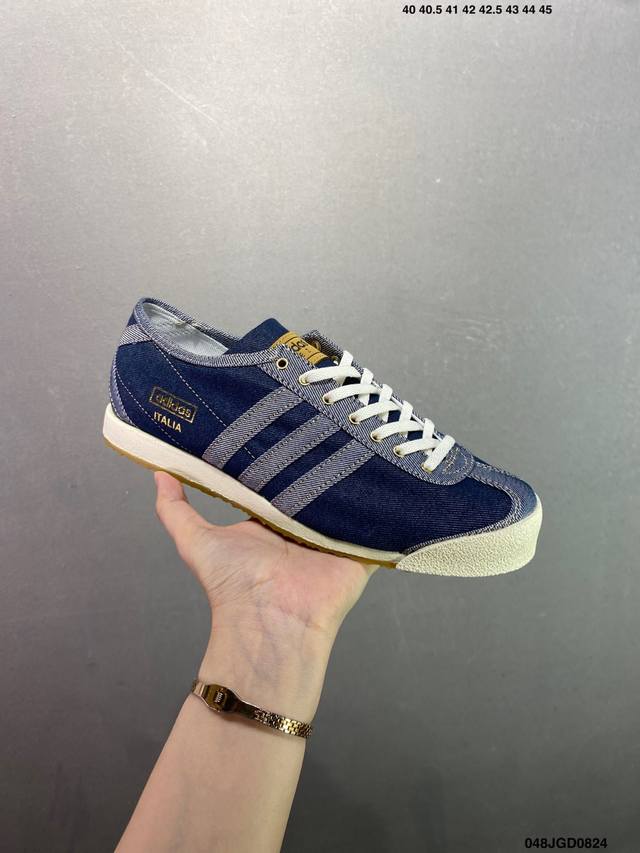 公司级Adidas Spzl Denim Italia新款夏季阿甘帆布鞋男款潮流百搭透气休闲男士潮鞋男鞋子板鞋 货号:Hp1 0 尺码:40 40.5 41 4