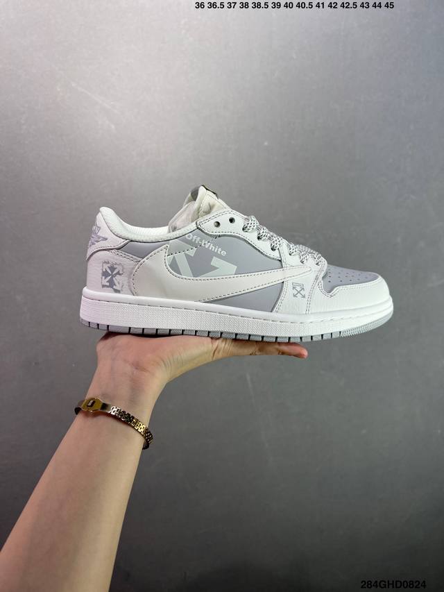 公司级Air Jordan 1 Low 联名 此款主张打破传统的工业化流水线设计限制，以Made By Ideas的超级创意为理念，集结众多潮流设计师，结合时下
