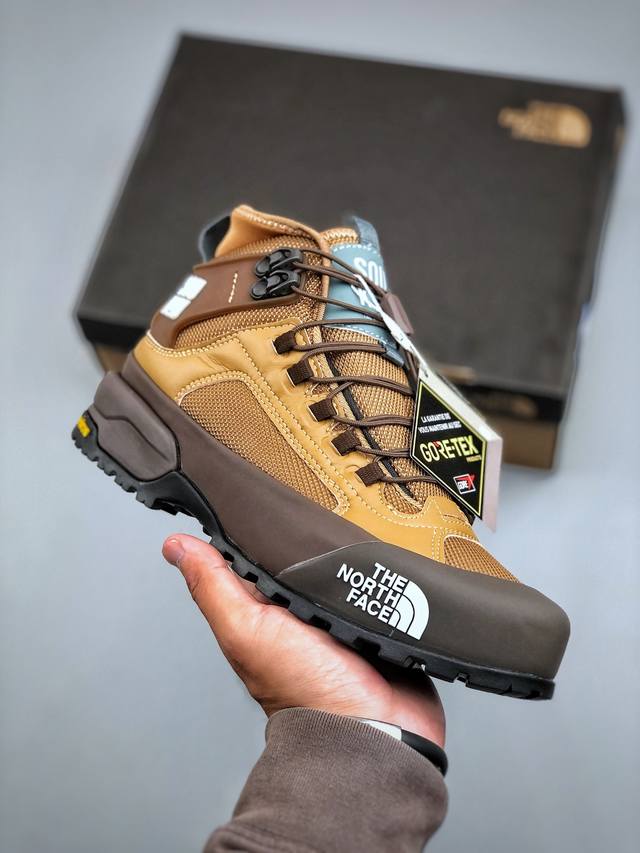 北面The North Face Glenclyffe 广东大厂品质 高帮鞋 面料采用进口磨砂牛皮 鞋底采用Vibram黄金大底 专门为鞋底设计的橡胶以出色的耐