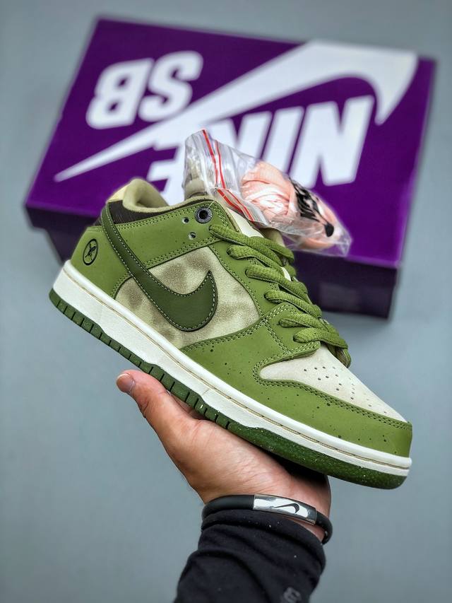 S版 Yuto Horigome X Nike Sb Dunk Low 堀米雄斗联名 蓝绿羽毛 独家版型蒸餾加工帶來的是更好的视觉和脚感体验 货号：Hf8022
