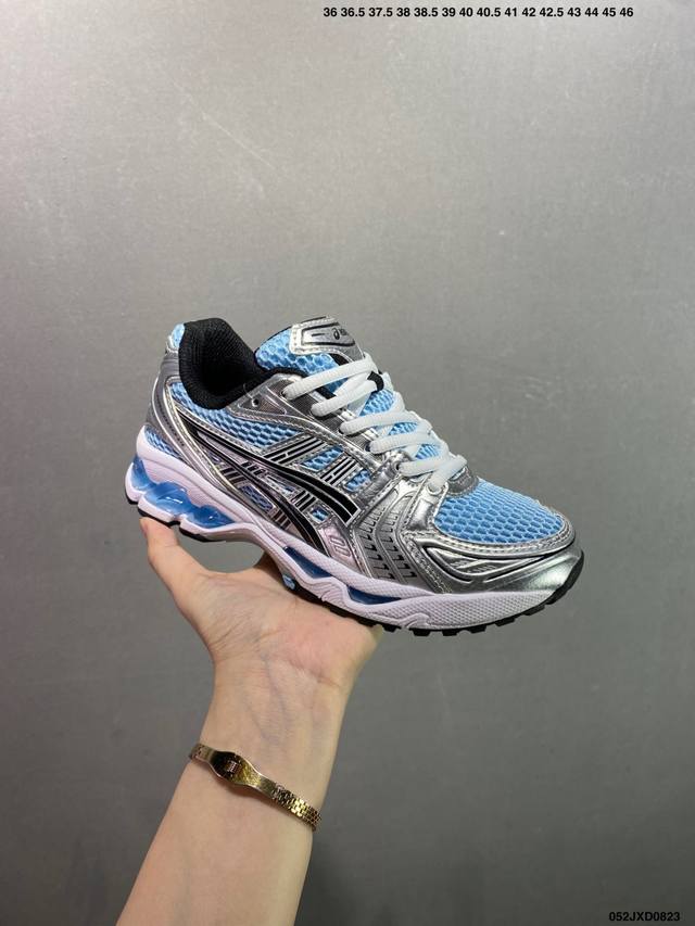 公司级Asics Gel-Kayano 14系列 复古街头休闲运动跑步鞋 #轻量舒适透气材质 全滴塑鞋面 #中底3D可视Gel缓震胶效果 #升级Flytefoa