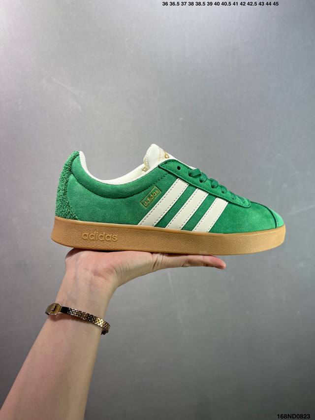 真标Adidas Neo Vl Court 2.0 百搭单品 绒面麂皮防滑耐磨轻便低帮板鞋 货号:Kk3774 尺码:36 36.5 37 38 38.5 39